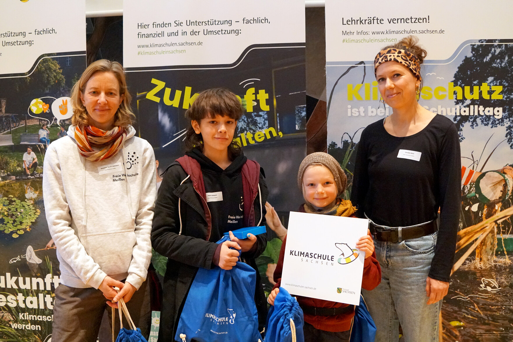 Auszeichnung des Gymnasiums auf der Klimaschulkonferenz 2024