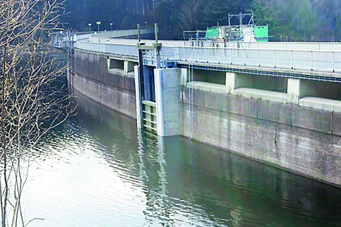 Bild der Staumauer der Talsperre Saidenbach