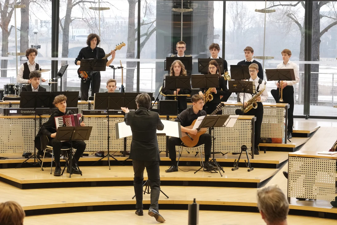 Musikalische Umrahmung durch das Crossover-Ensemble des Gymnasiums Dresden-Bühlau