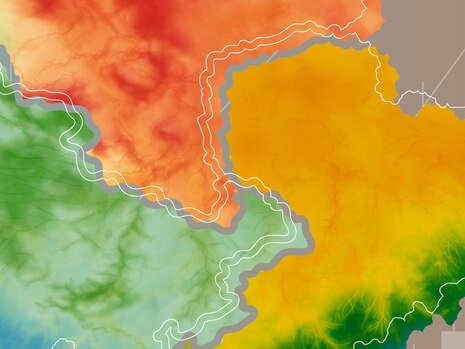 Klimakarte Mitteldeutschland